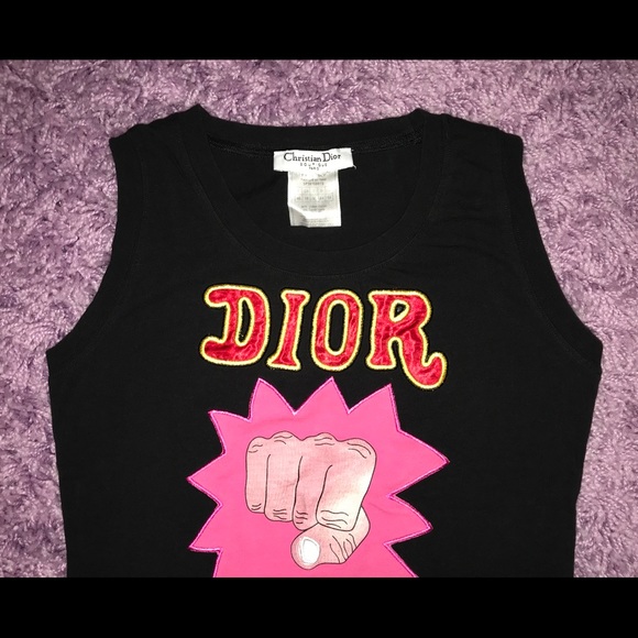 Christian Dior Not War Logo Tank 